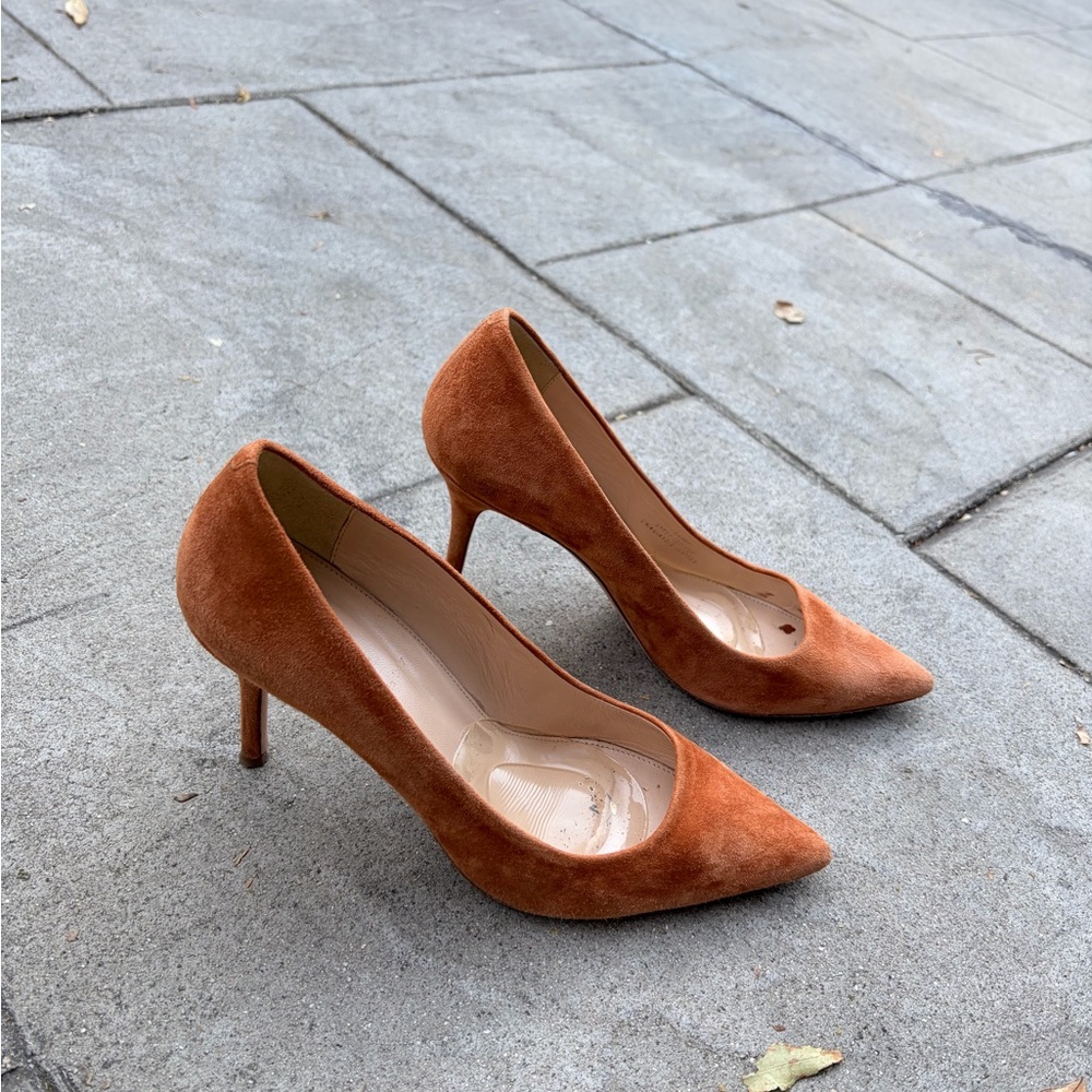 J. Crew Rust Suede Heels